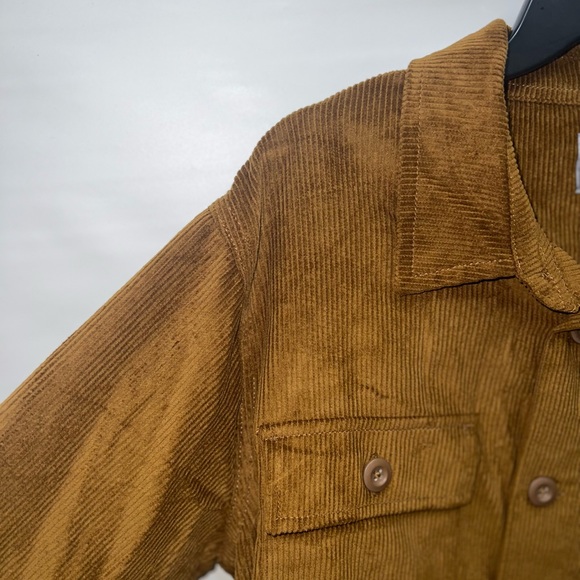 Valor Collective Jacket Mens Medium Brown 100% Cotton Corduroy Long Sleeve NWT - Picture 6 of 16